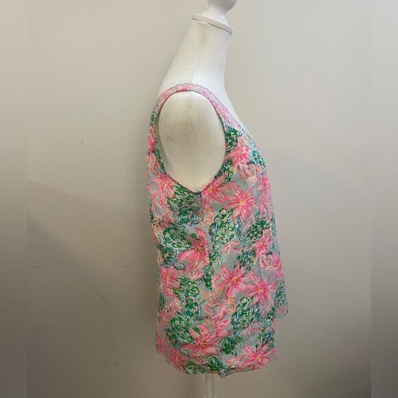 NWT Lily Pulitzer Floral Tank Top Size S - Picture 4 of 9